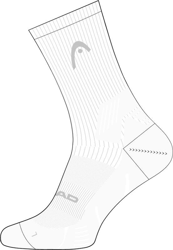 HEAD TENNIS CREW 1 PACK TENNISSOCKEN - WEISS