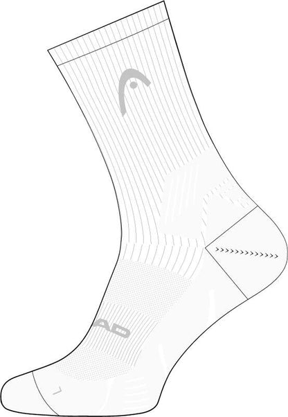 HEAD TENNIS CREW 1 PACK TENNISSOCKEN - WEISS