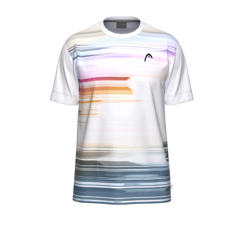 HEAD TOPSPIN HERREN T-SHIRT - PURPLE, WEISS