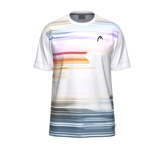 HEAD TOPSPIN HERREN T-SHIRT - PURPLE, WEISS