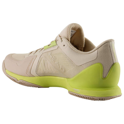 HEAD SPRINT PRO 3.5 DAMEN SANDPLATZSCHUHE 2023 - BEIGE, GELB