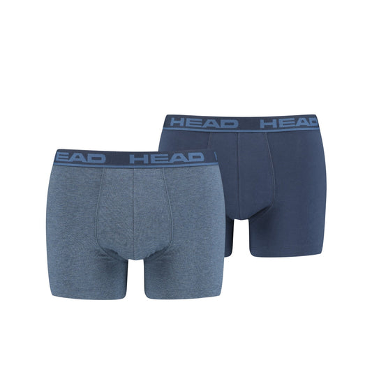 HEAD BASIC BOXER SHORT 2ER PACK - BLAU