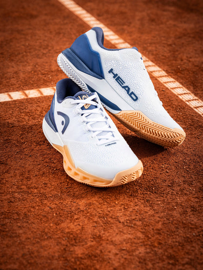 HEAD REVOLT PRO 4.0 DAMEN SANDPLATZSCHUHE - WEISS/APRIKOSE