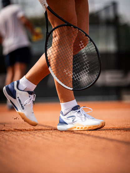 HEAD REVOLT PRO 4.0 DAMEN SANDPLATZSCHUHE - WEISS/APRIKOSE