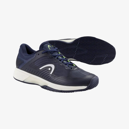 HEAD REVOLT PRO 4.5 HERREN SANDPLATZSCHUHE - NAVY BLAU, LIME