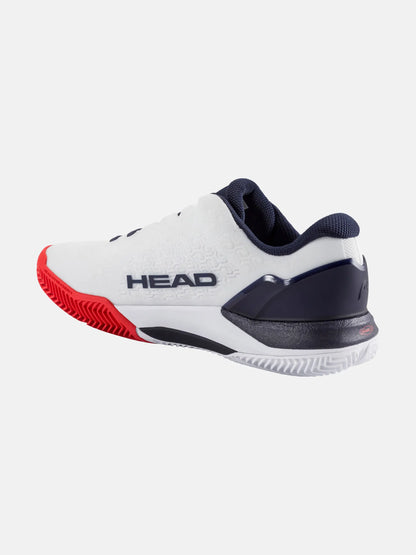 HEAD REVOLT PRO 5.0 SANDPLATZSCHUHE - WEISS, NAVY
