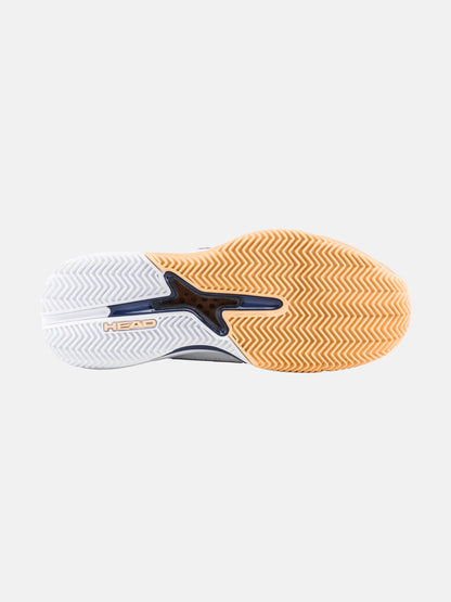 HEAD REVOLT PRO 4.0 DAMEN SANDPLATZSCHUHE - WEISS/APRIKOSE